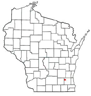 Locator map of Oconomowoc
