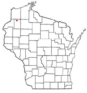 Locator map of Minong