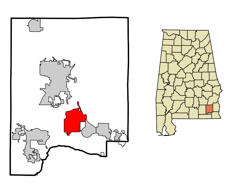 Locator map of Newton