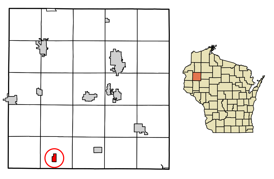 Locator map of Prairie Farm