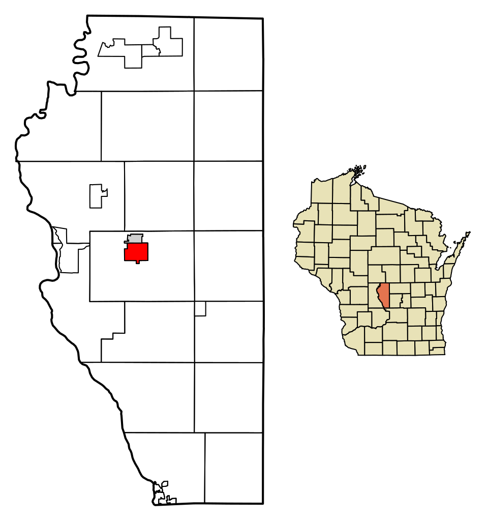 Locator map of Adams