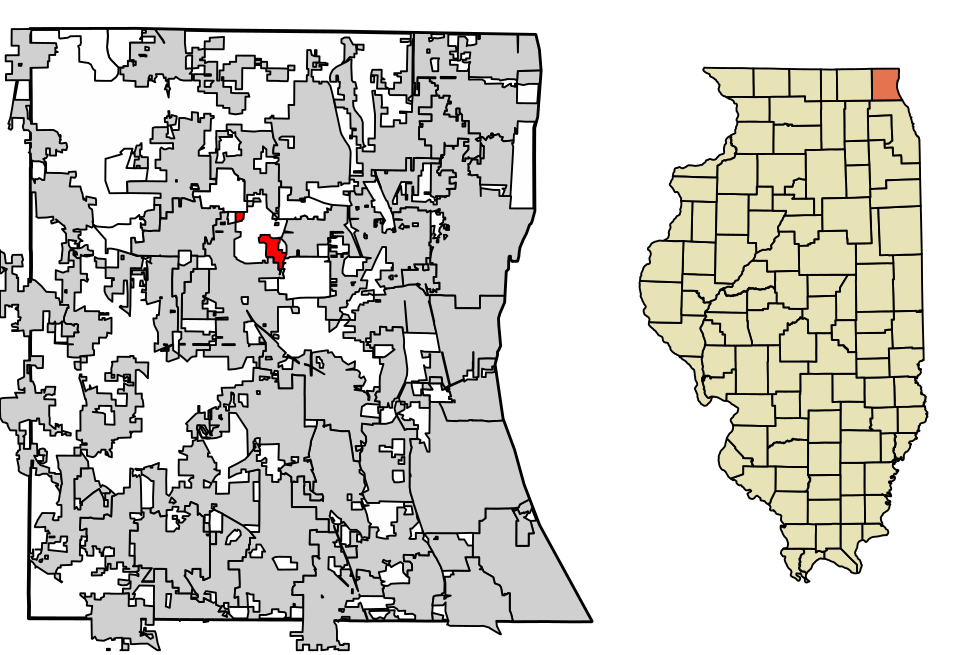 Locator map of Third Lake