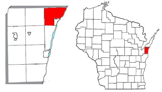 Locator map of Ahnapee