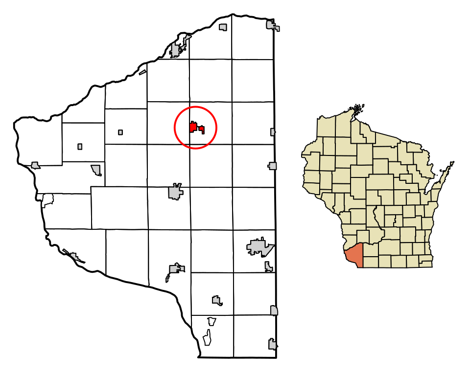 Locator map of Fennimore