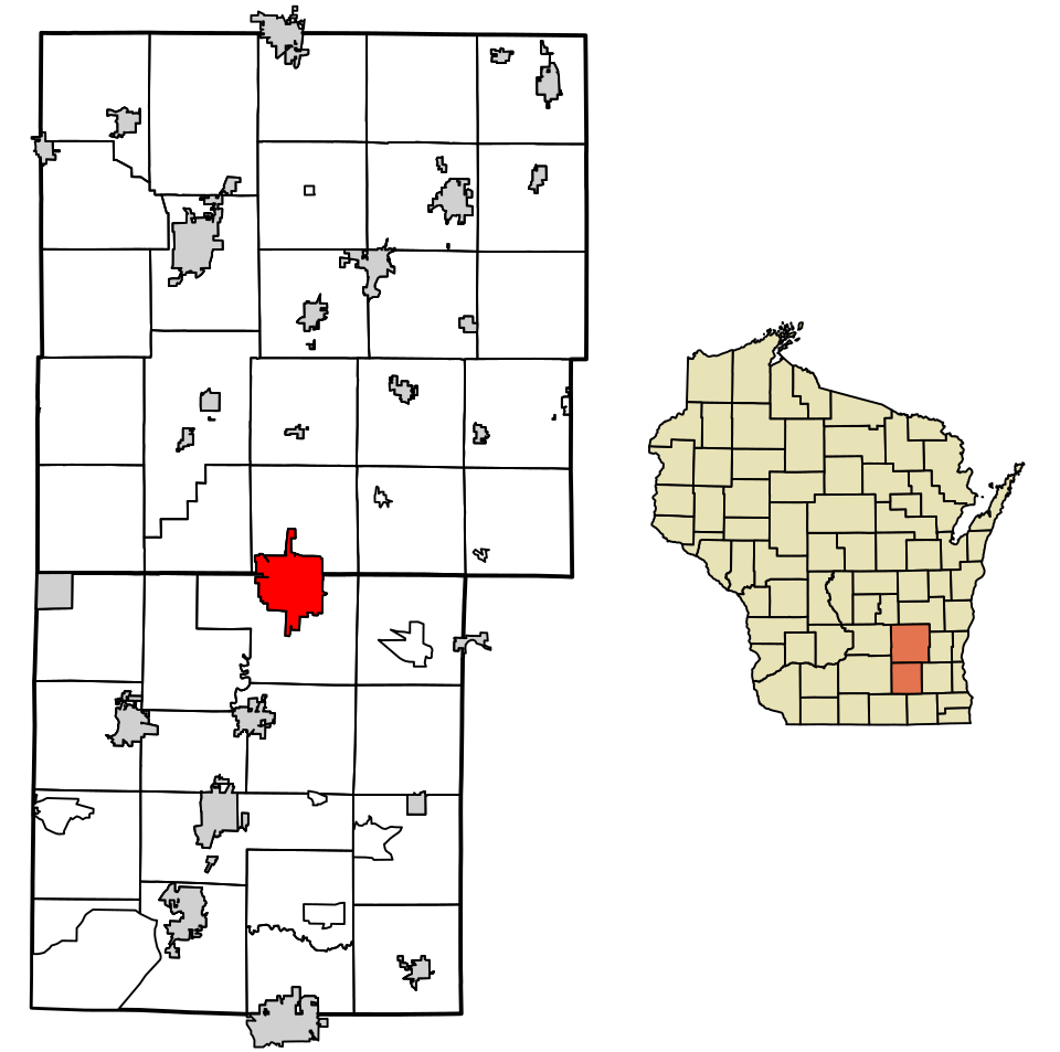 Locator map of Watertown