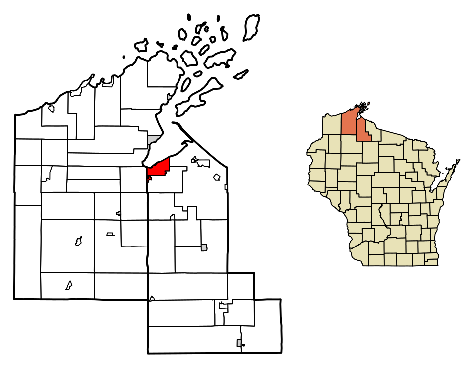 Locator map of Ashland