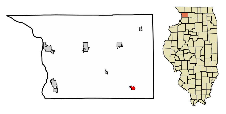 Locator map of Milledgeville
