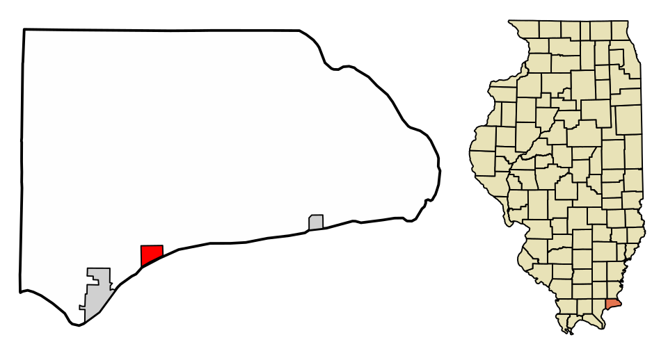 Locator map of Elizabethtown