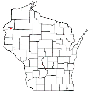 Locator map of Clam Falls