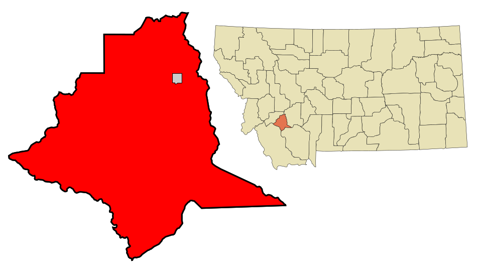 Locator map of Butte-Silver Bow