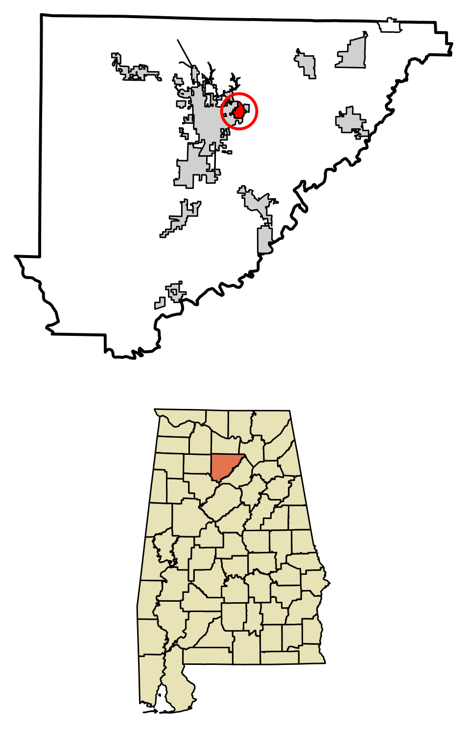 Locator map of East Point