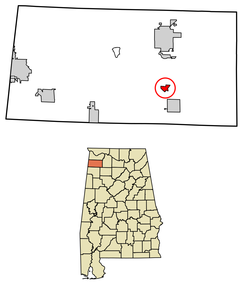 Locator map of Spruce Pine