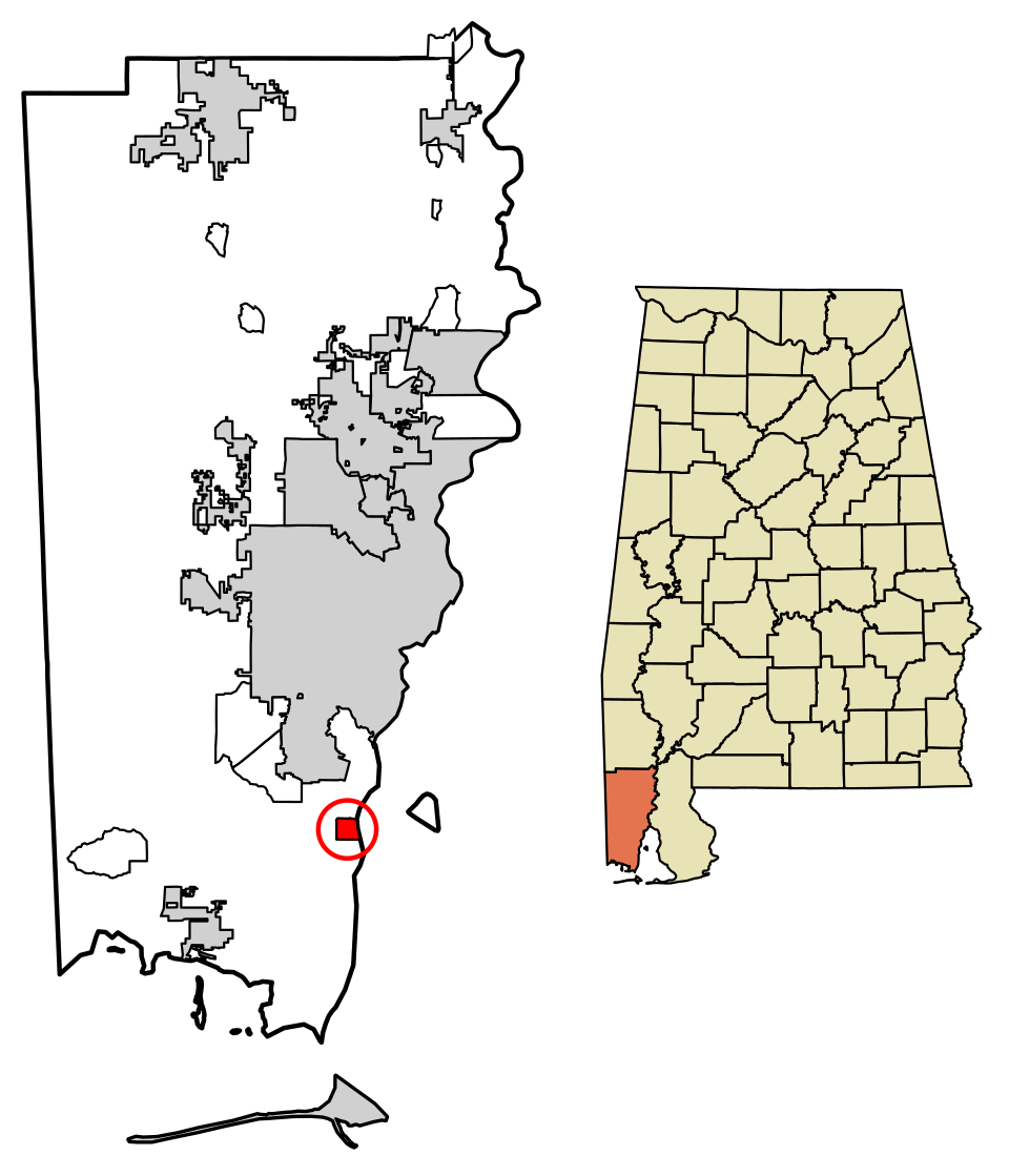 Locator map of Belle Fontaine