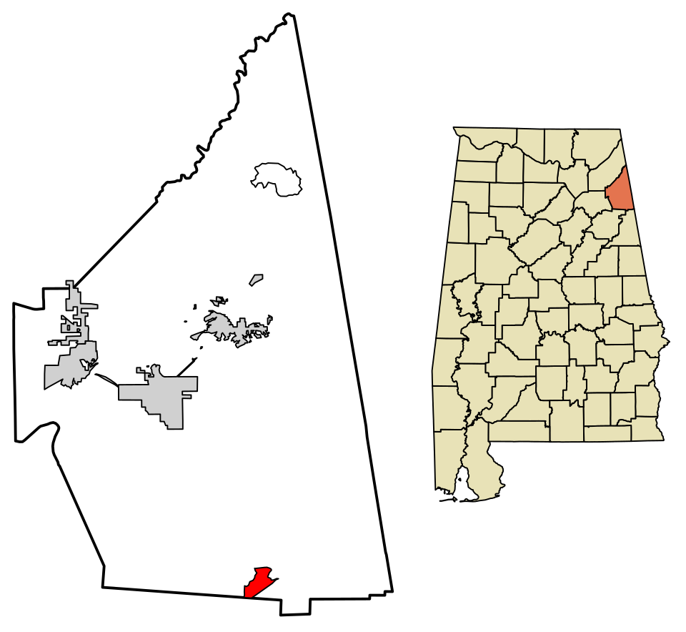 Locator map of Spring Garden