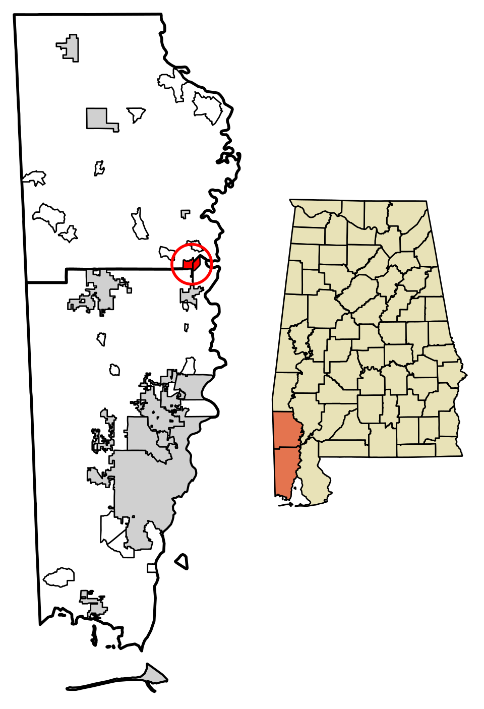 Locator map of Calvert