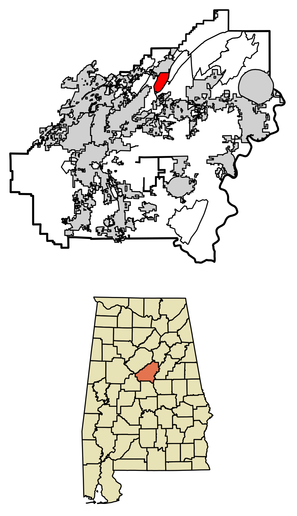 Map of Highland Lakes