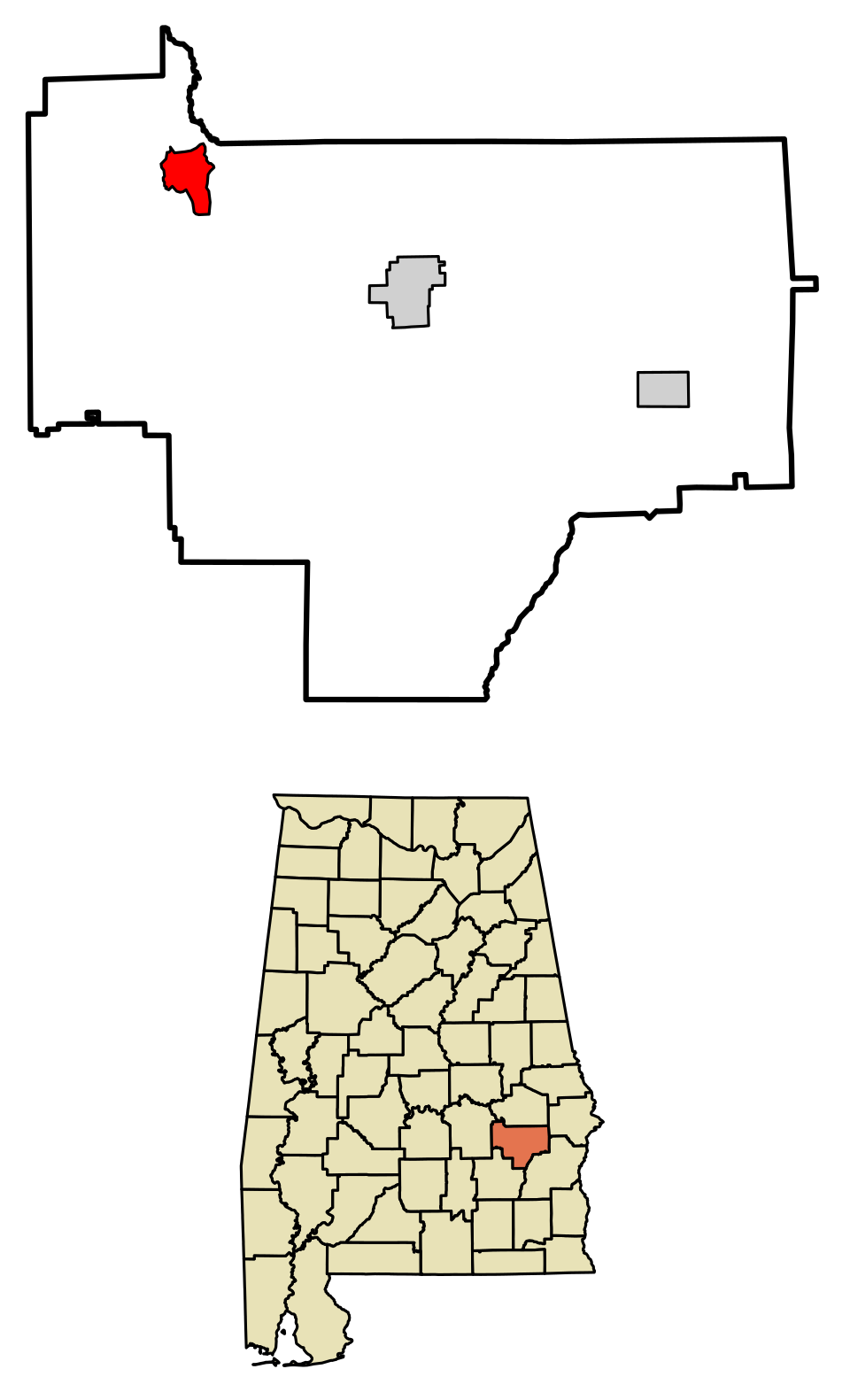 Locator map of Fitzpatrick