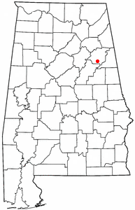 Locator map of West End-Cobb Town