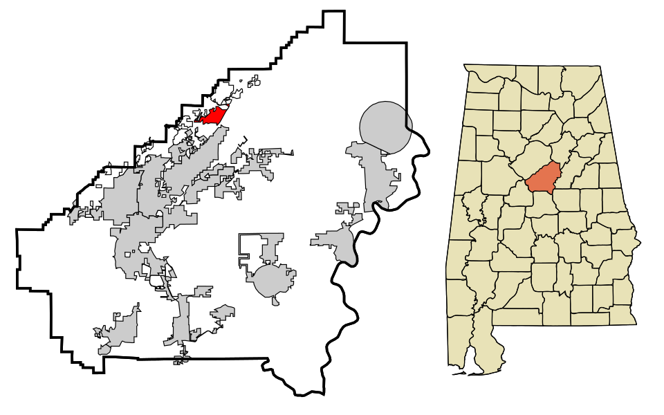 Locator map of Meadowbrook