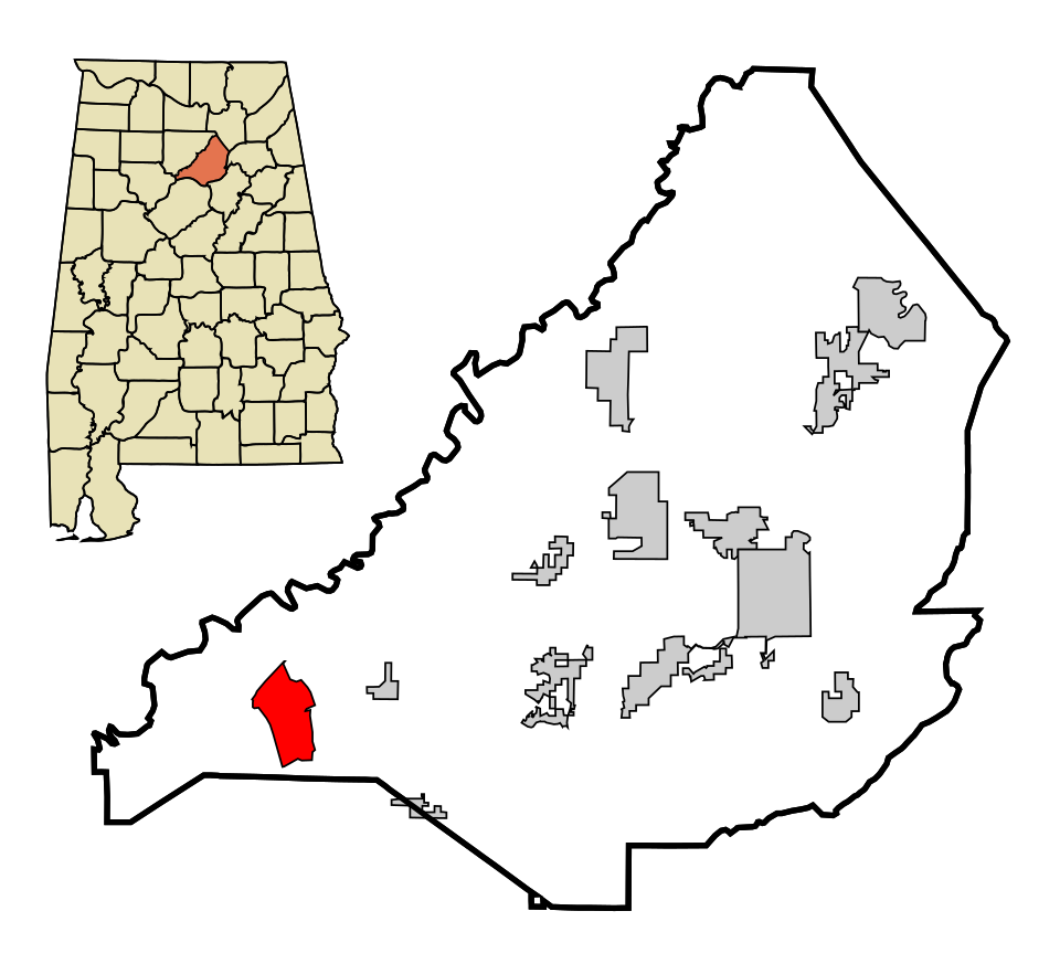 Locator map of Smoke Rise