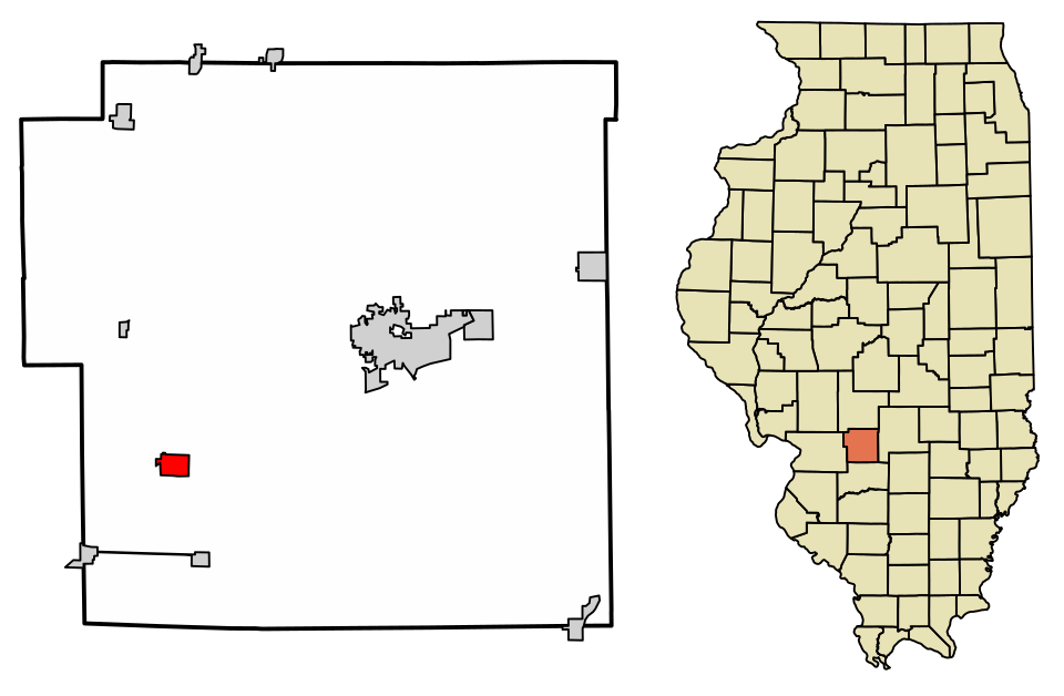 Locator map of Pocahontas