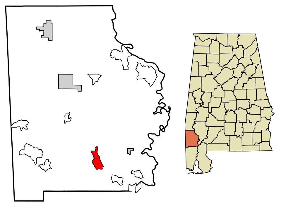 Locator map of Sims Chapel