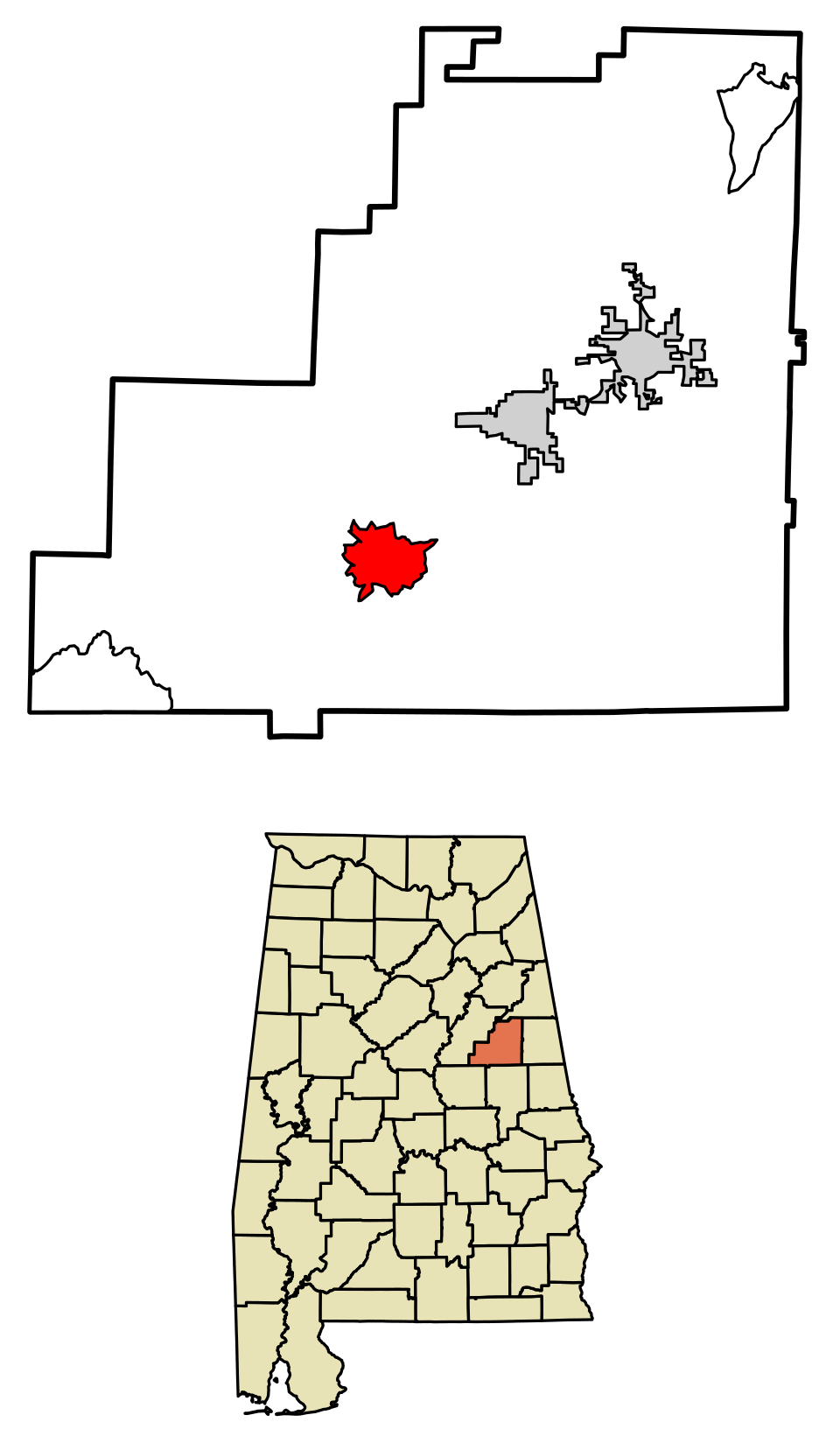 Locator map of Millerville
