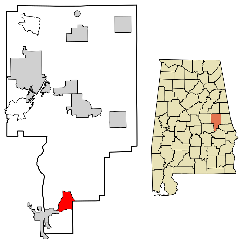Locator map of Reeltown