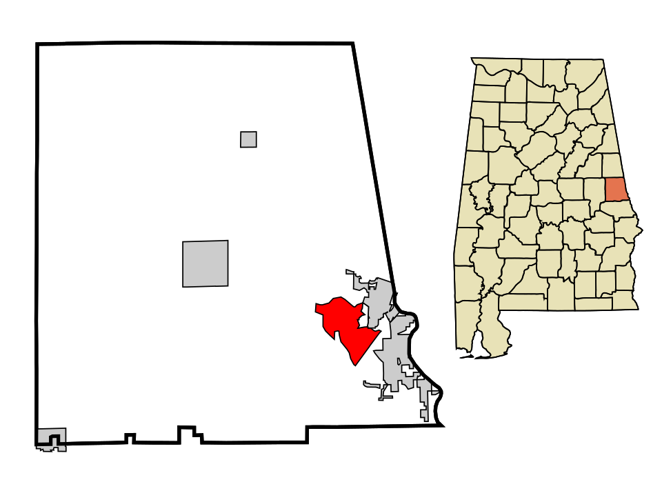 Map of Huguley