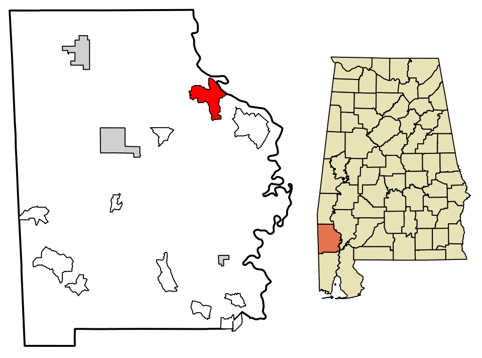 Locator map of St. Stephens