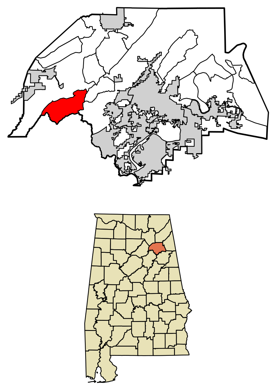 Locator map of Gallant