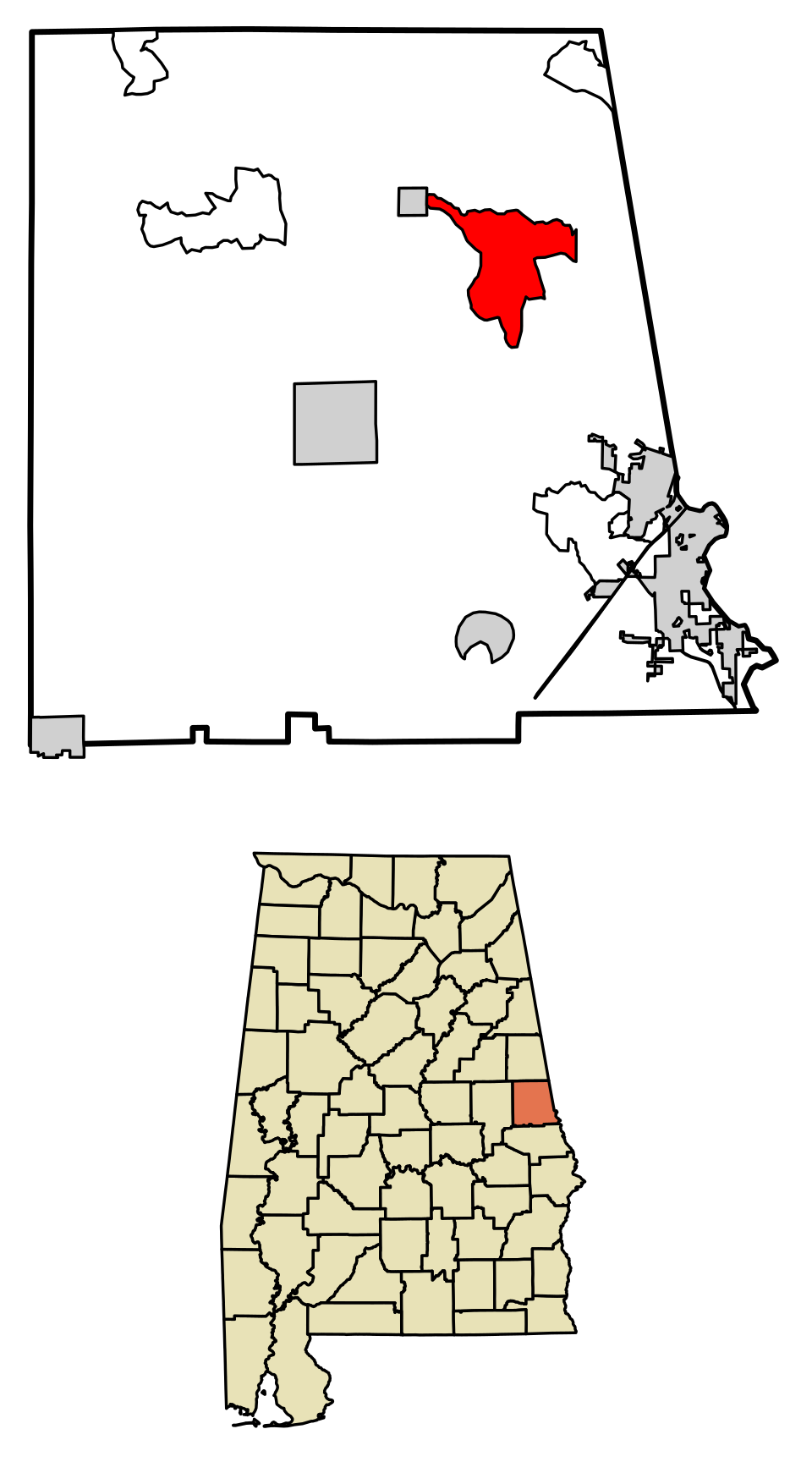 Locator map of Fredonia