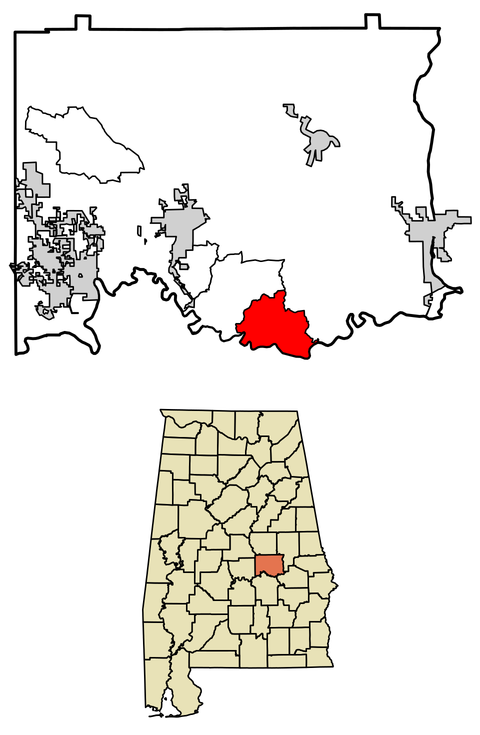 Locator map of Emerald Mountain