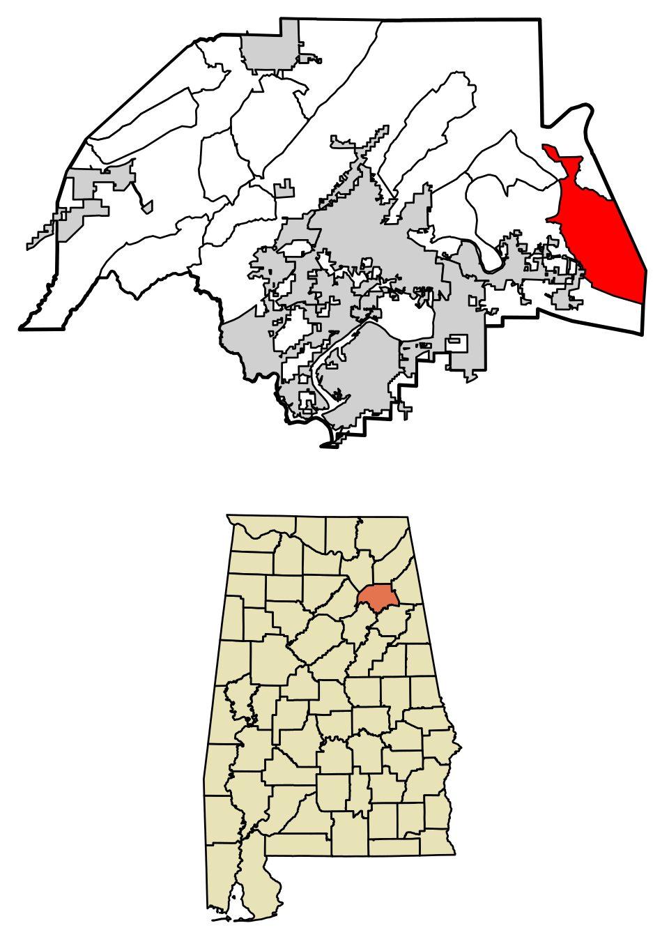 Locator map of Ballplay