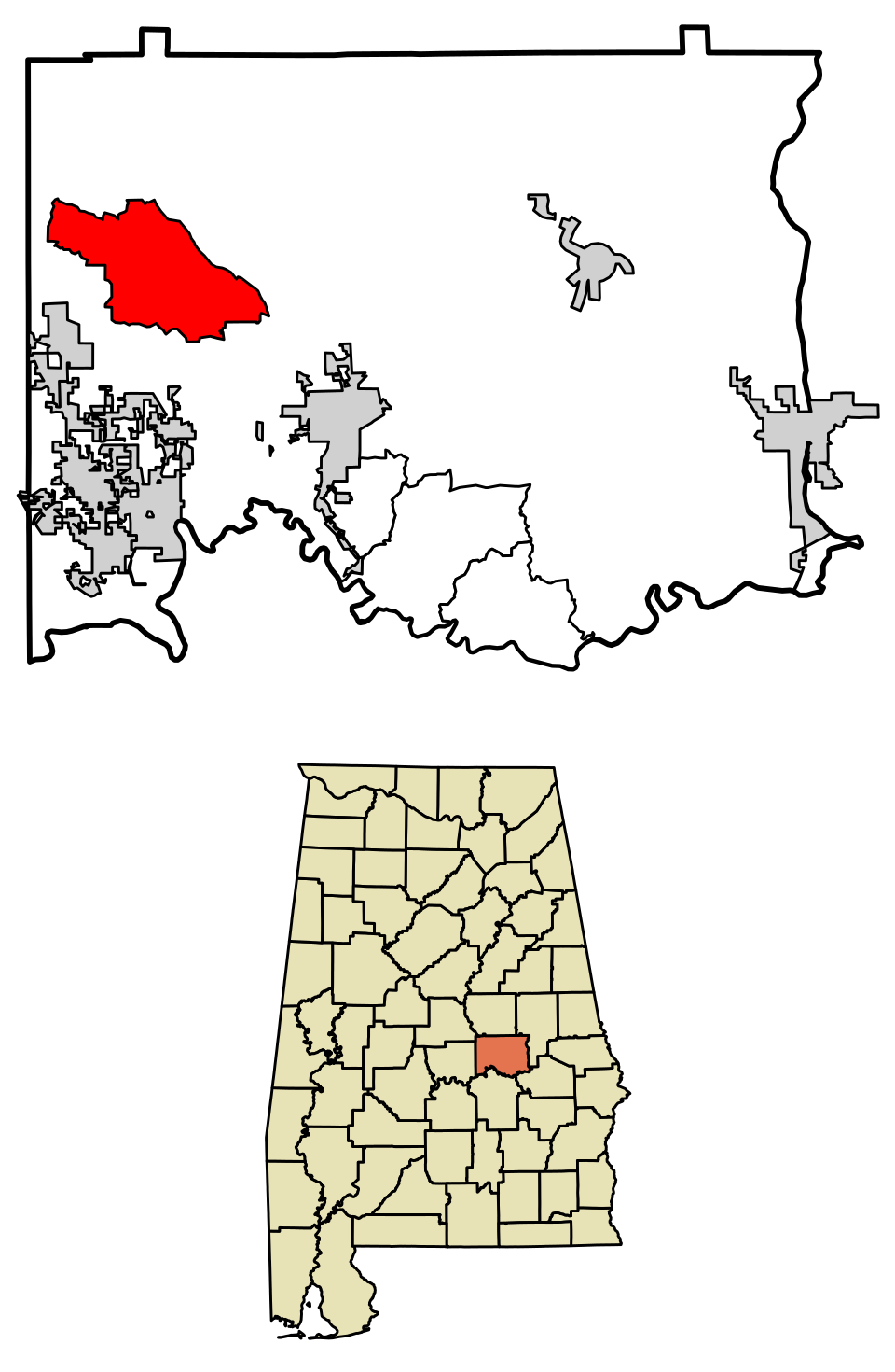 Locator map of Holtville