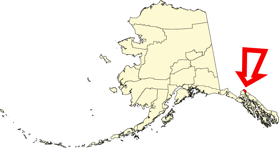 Locator map of Skagway
