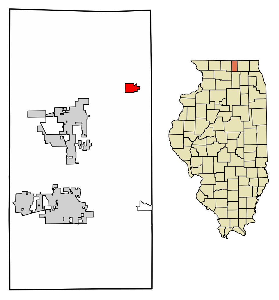 Locator map of Capron