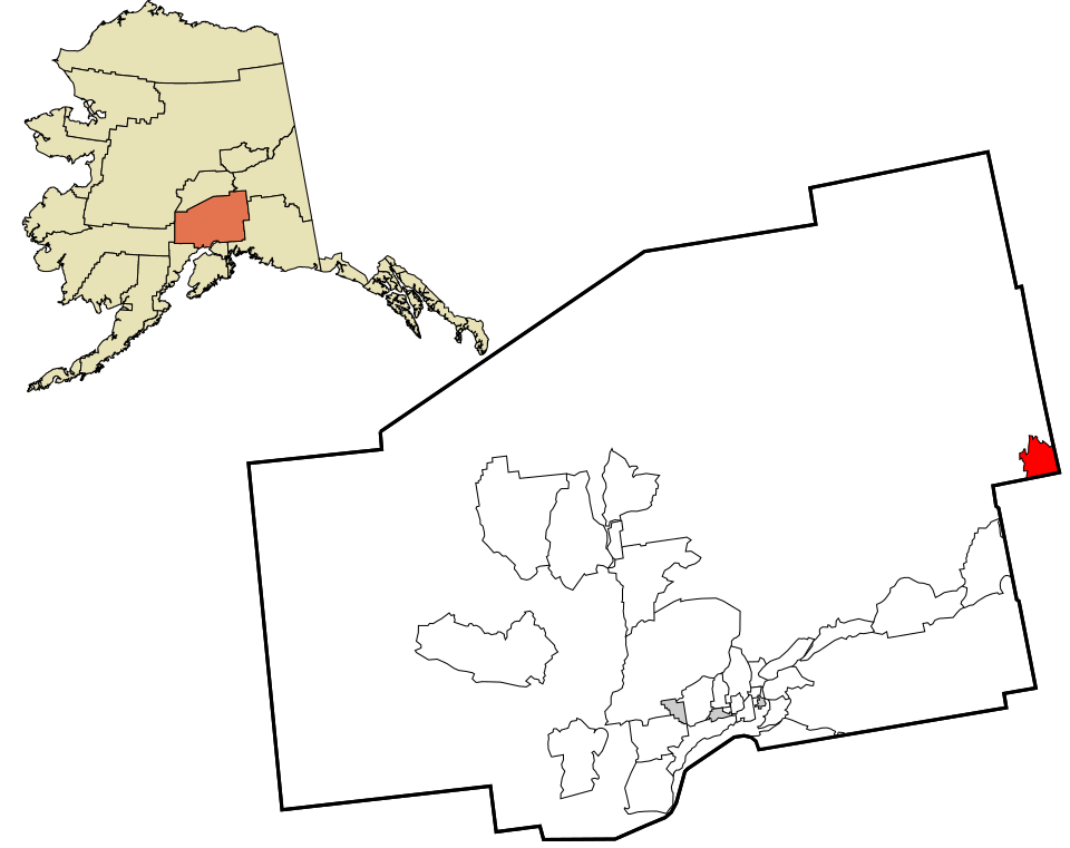 Locator map of Lake Louise