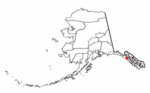 Locator map of Elfin Cove