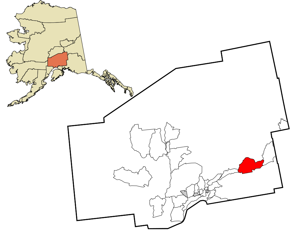 Locator map of Glacier View