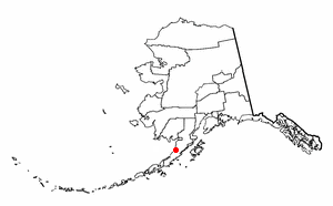Locator map of Ugashik