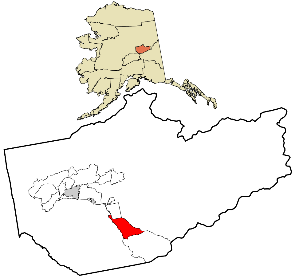 Locator map of Salcha