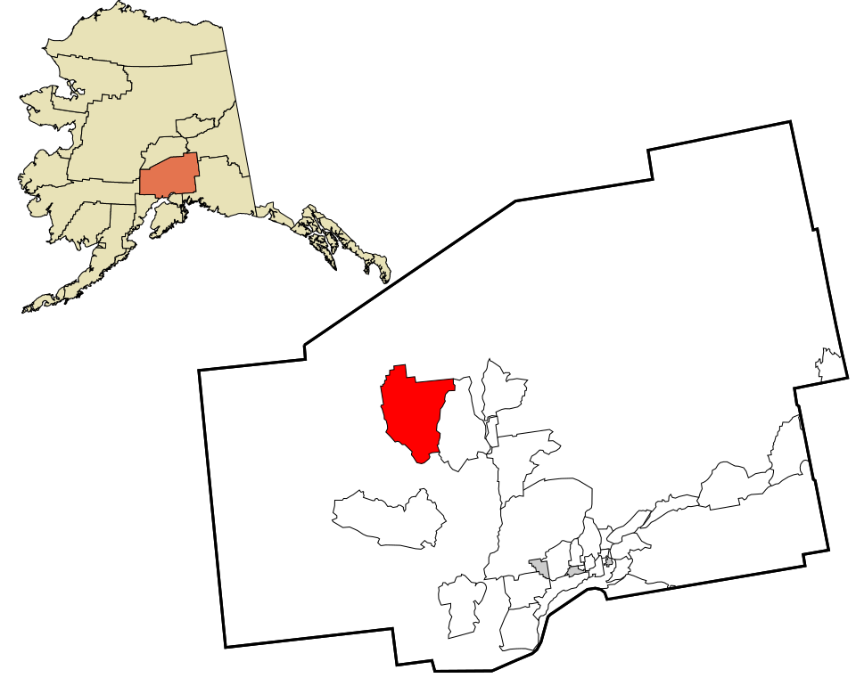 Locator map of Petersville