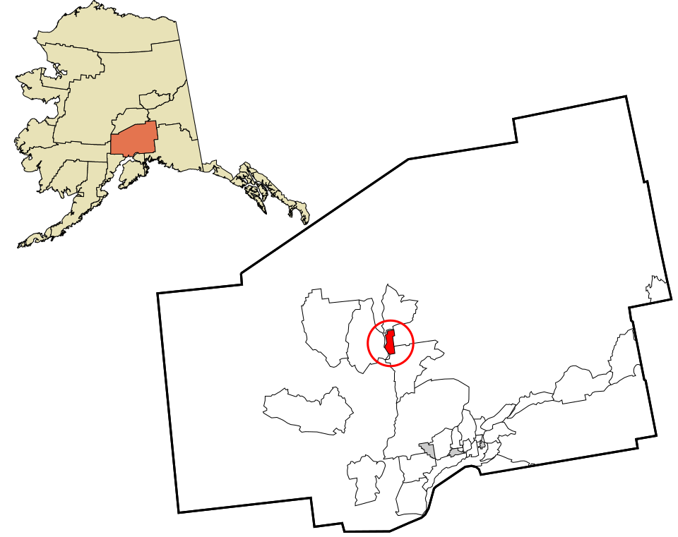Locator map of Talkeetna