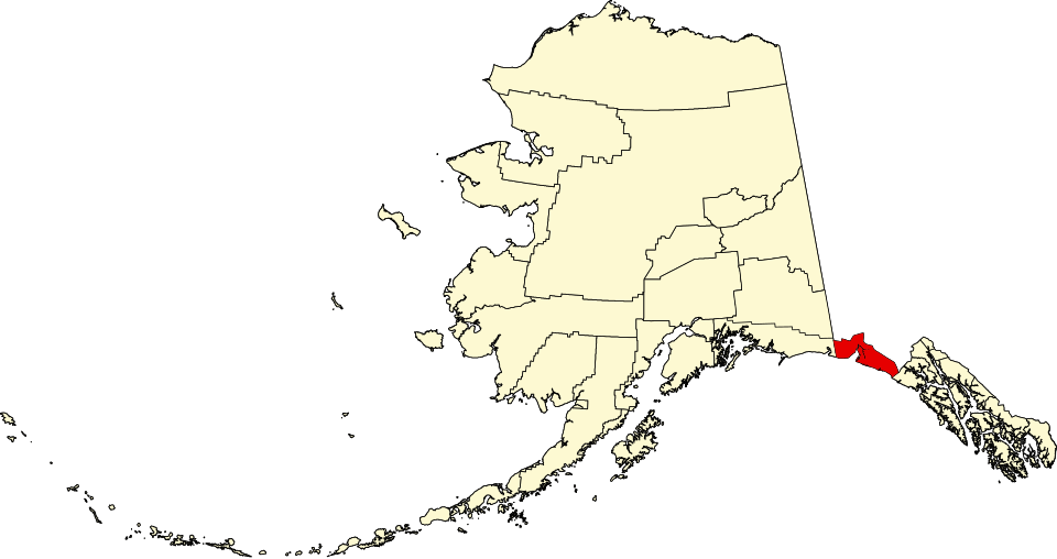 Locator map of Yakutat