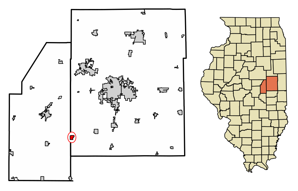 Locator map of Ivesdale
