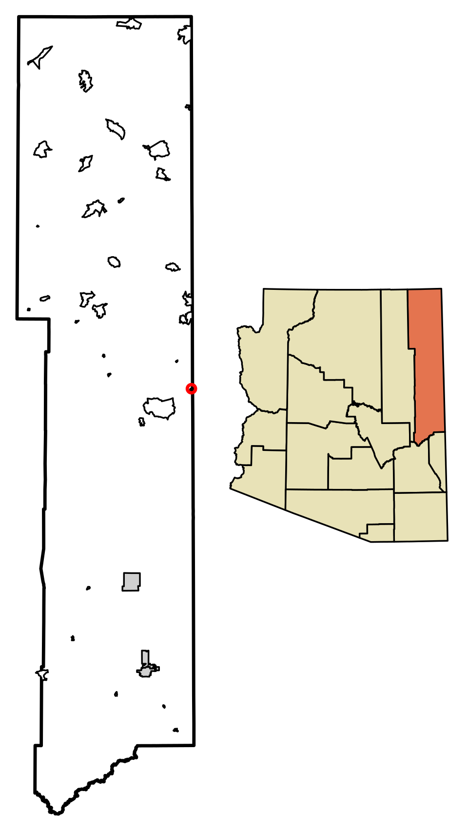 Locator map of Lupton