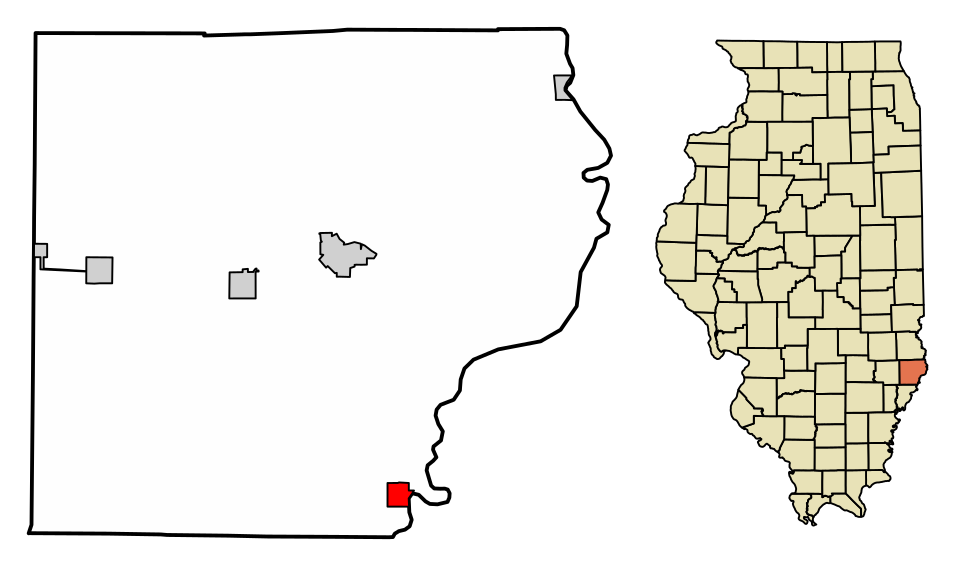 Locator map of St. Francisville