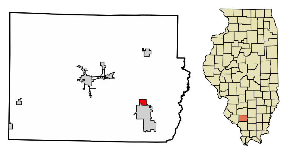 Locator map of St. Johns