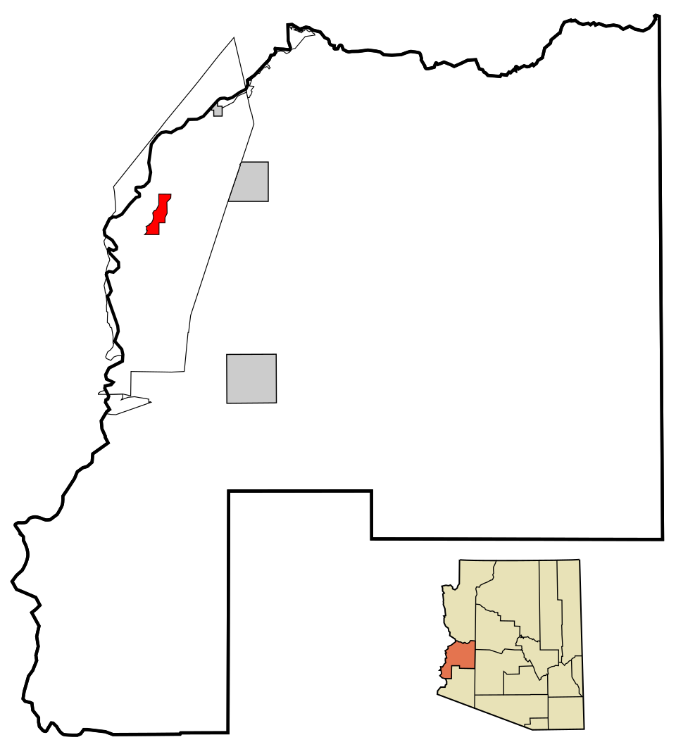 Locator map of Poston